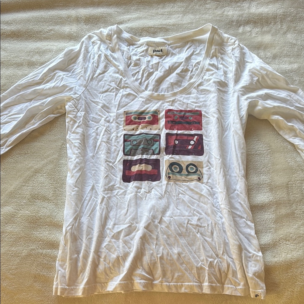 Pact White Long Sleeve Shirt